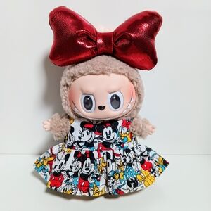 Custom Disney Classic Minnie Mickey with Friends and Oversized Metallic Bow